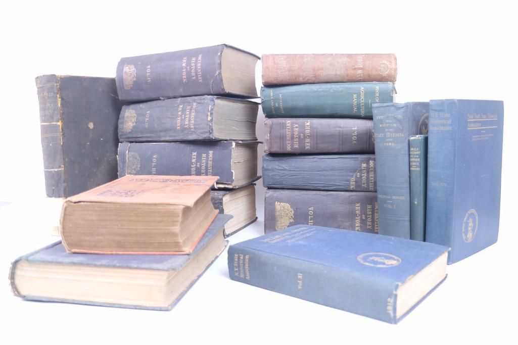 Large Lot Antique Hardback NY State History Books, 16+ (1 of 8)