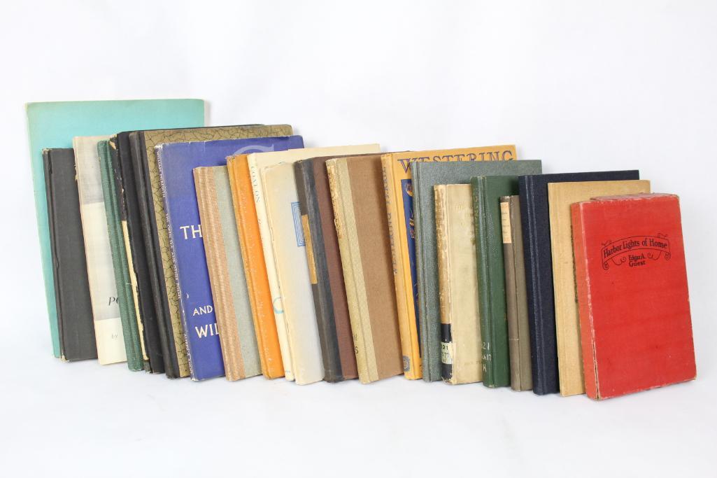Lot of 21 Vintage Poetry Books, incl. 1st Ed, Signed (1 of 20)