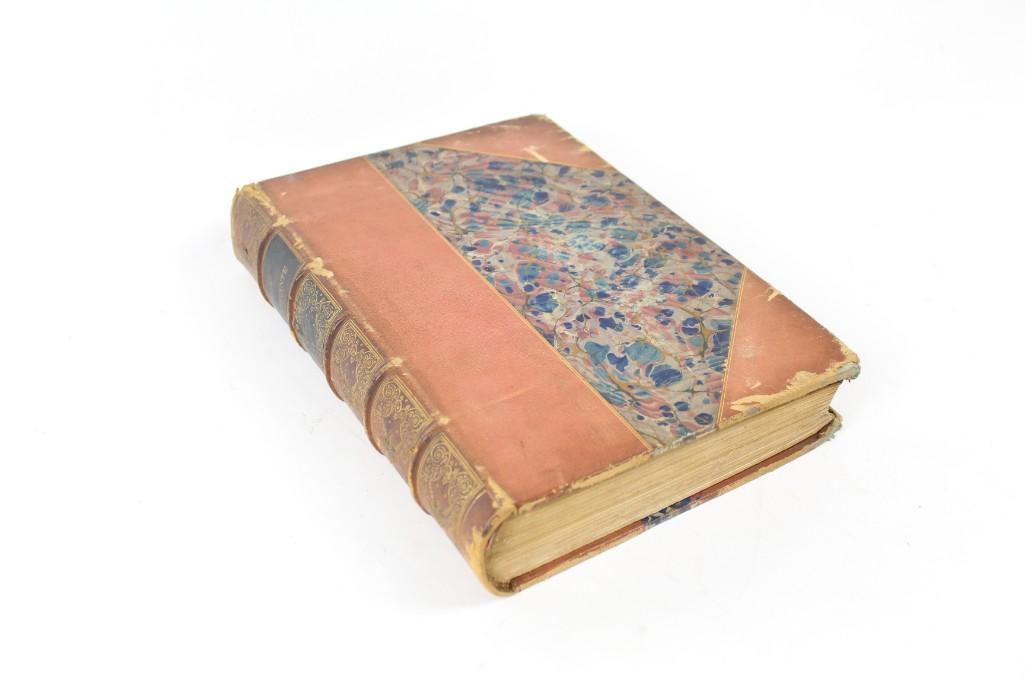 Set of 2 Leather Volumes, La Vie Elegante, Paris 1882 (1 of 8)