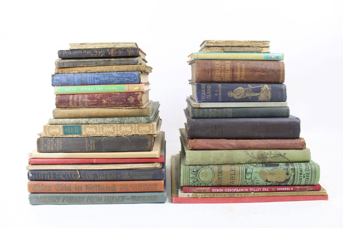 Large Lot of 30 Antique 19th & 20th c Children's Books (1 of 5)
