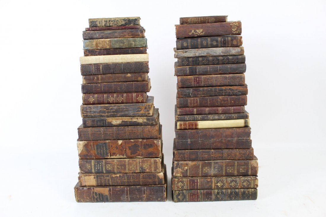 34 Leather Antique English Language Adventure Books (1 of 6)