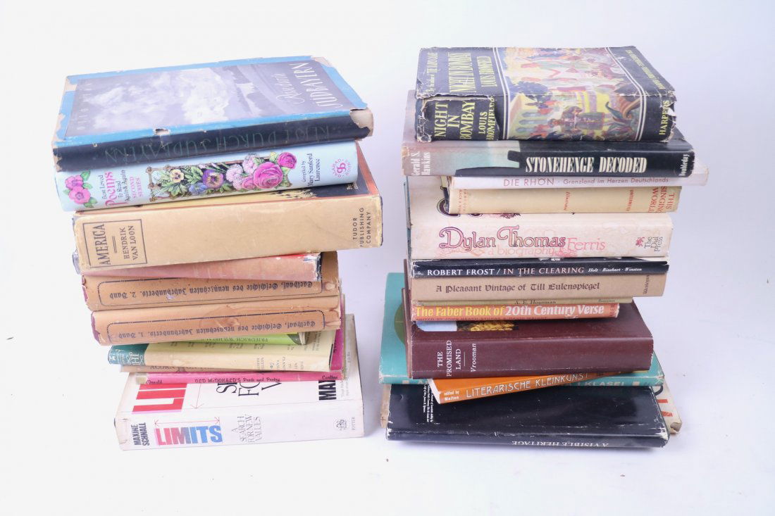 Lot of English & German Poetry Books w/ Dust Jackets (1 of 5)