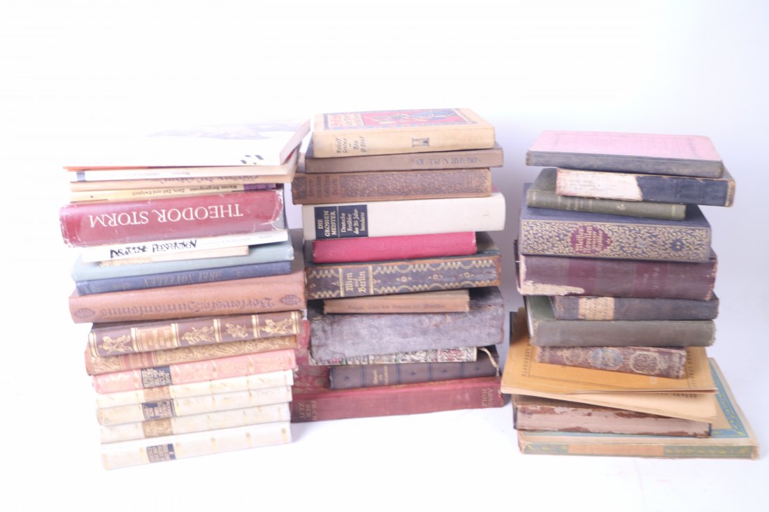 Lot of 43 German Hardback Books,Clothbound,Paperback (1 of 6)