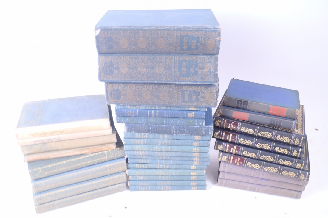 Lot of 35 German Books Blue Sets, Quixote, Literature (1 of 8)