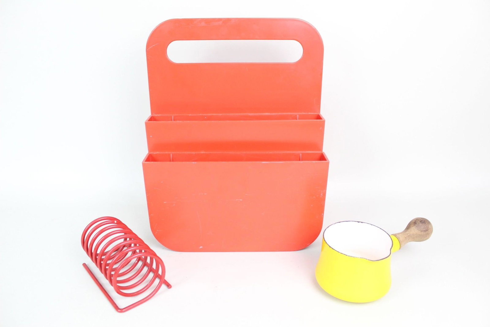 Mid Century Modern Lot Bold Storage Danish Enamel Pot (1 of 11)