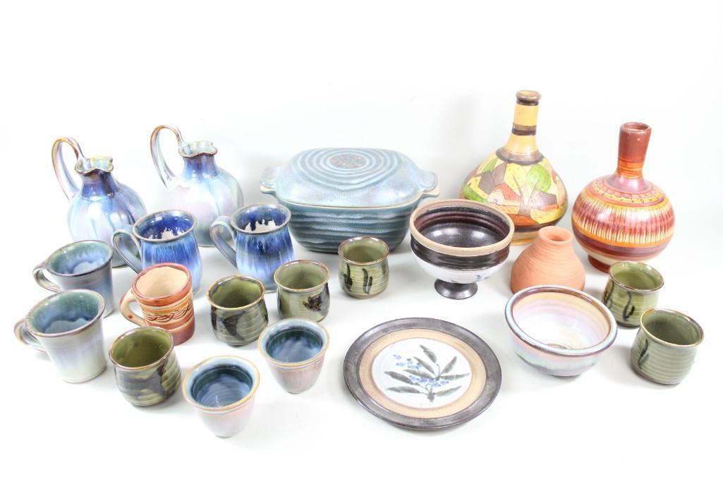 Large Lot Mid-Century Modern Studio Pottery (1 of 18)