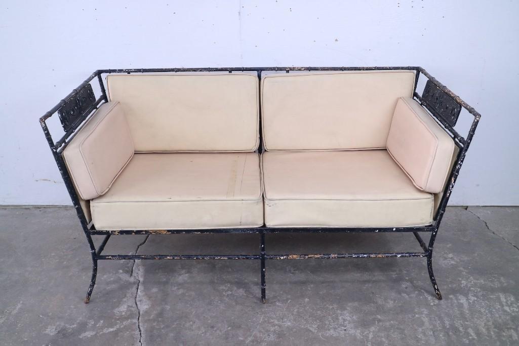 Black Salterini Montego Patio Sofa Loveseat (1 of 10)