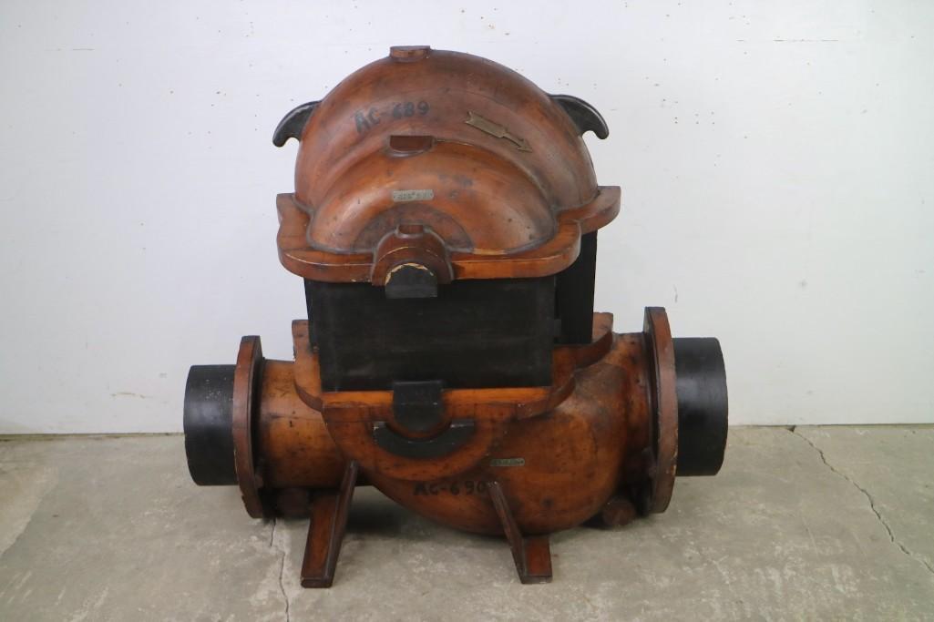 Antique Industrial Wooden Mold for Making Engines,1/2 (1 of 7)