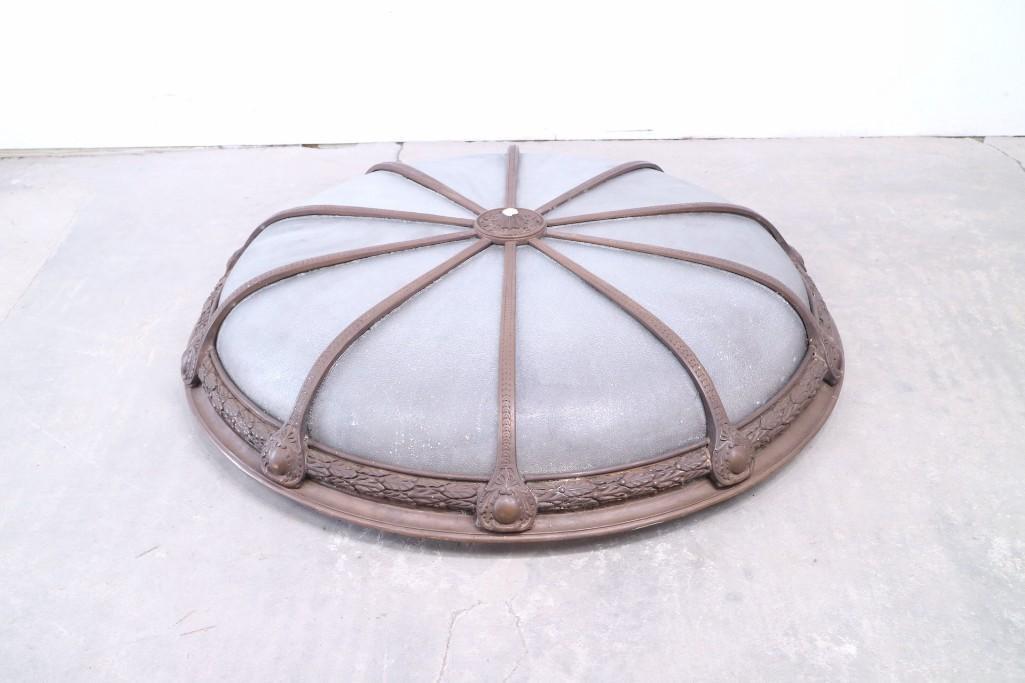 Large Plaster Masonic Ceiling Light Fixture,Flush Mount (1 of 5)