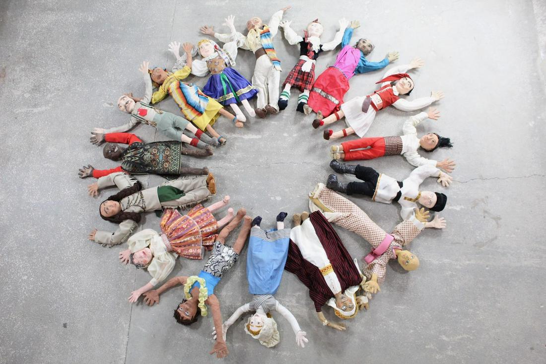 Folk Art 16 Large Paper Mache Museum Display Puppets (1 of 10)