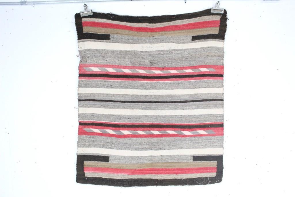 Navajo Wool Rug,Geometric Pattern,Brown,Red,Black,Cream (1 of 7)