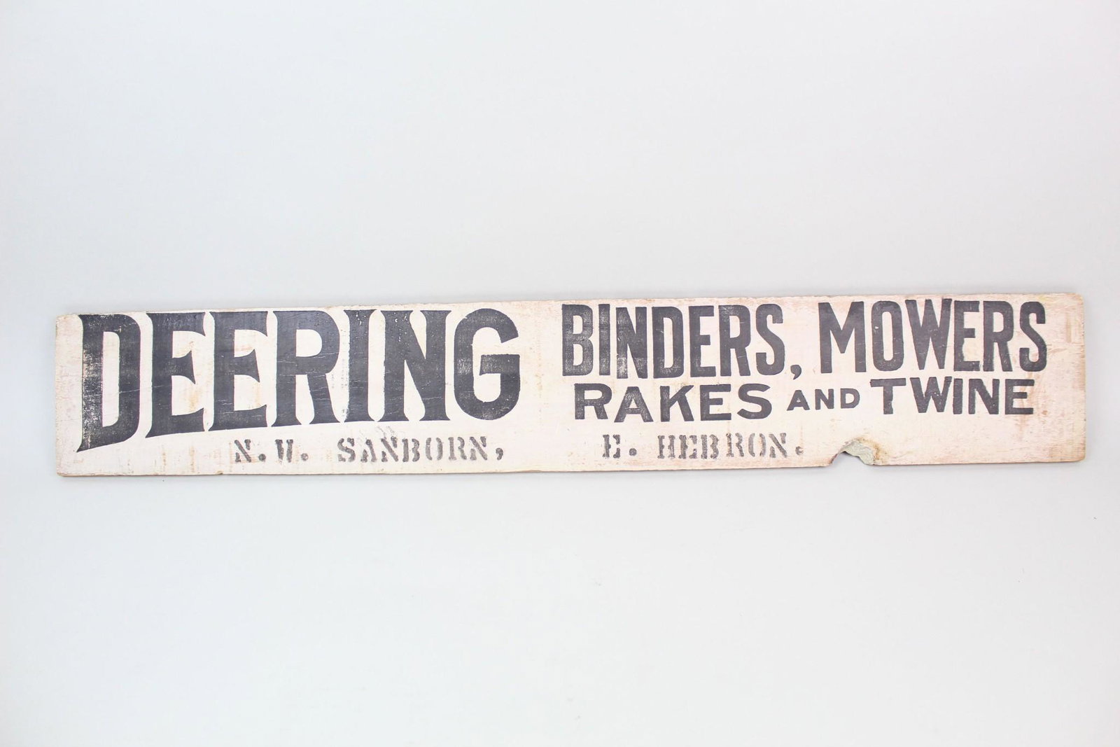Antique Painted Wood Sign Deering Binders & Mowers,Farm (1 of 6)