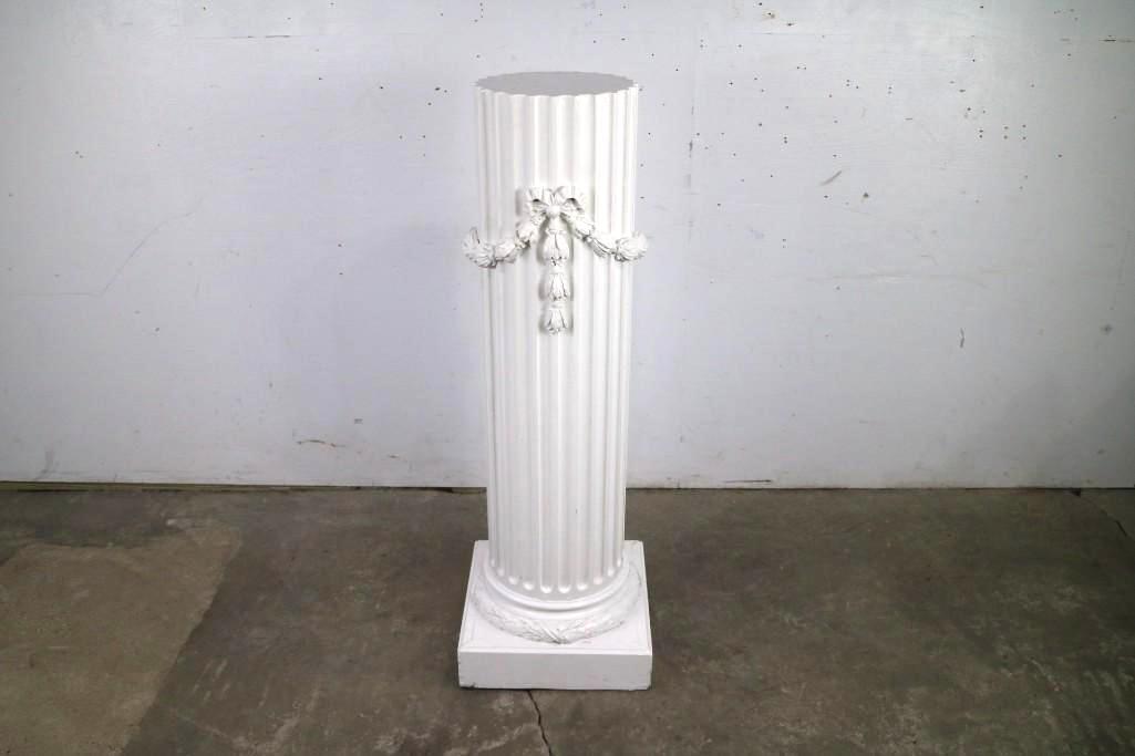 Greek Style Classical Wood & Plaster Column Pedestal (1 of 7)