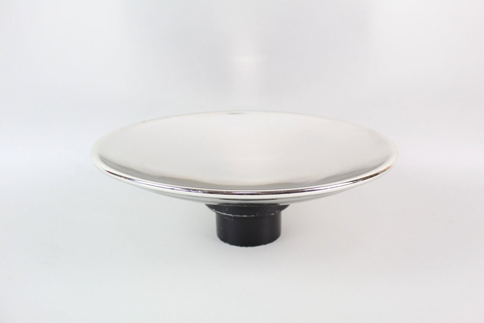 Mid-Century Modern Shallow Mirrored Display Bowl,Chrome (1 of 7)