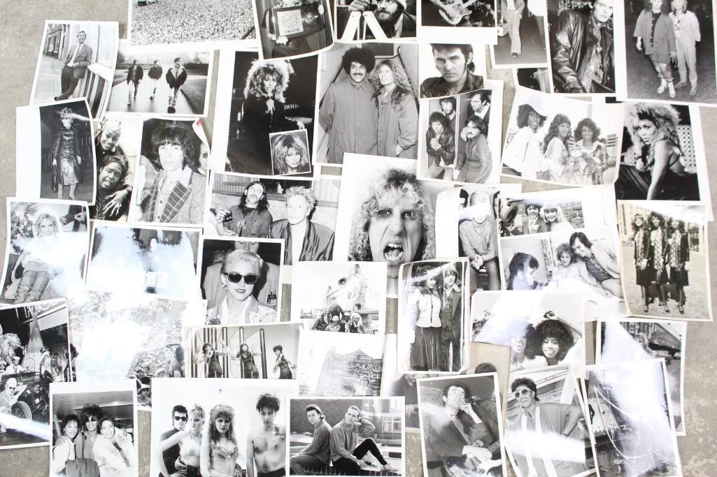 Gigantic Lot of 500+ Press B&W Photos of Music Artists (1 of 17)