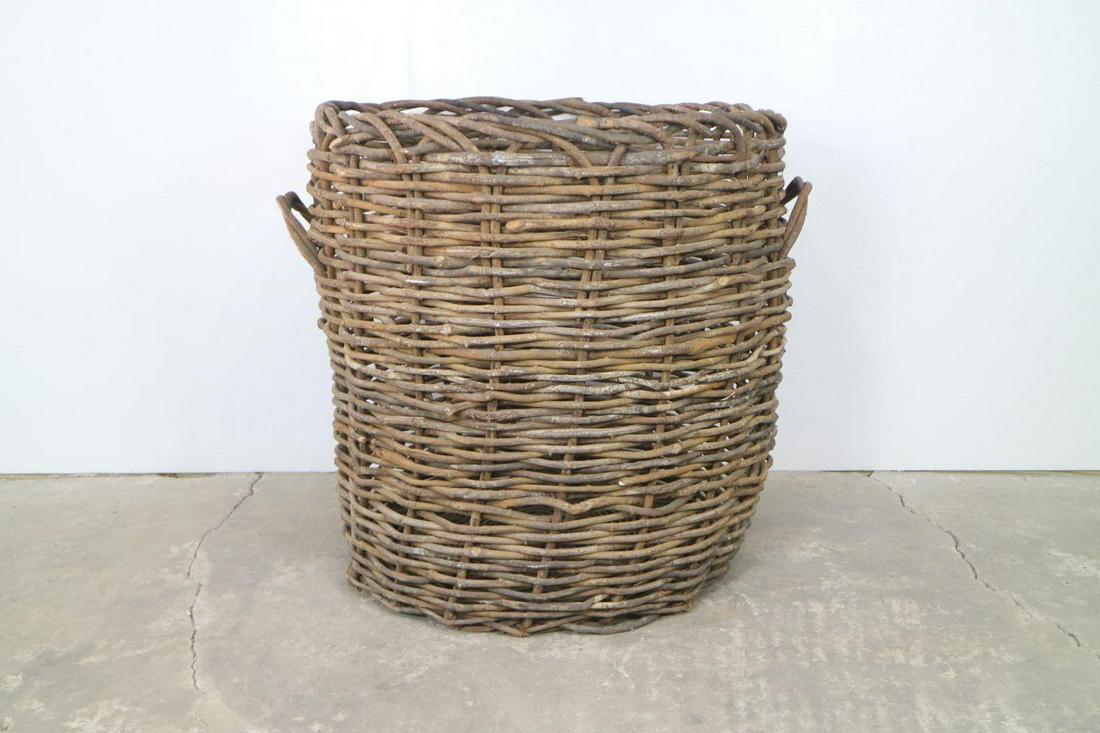 Giant Handmade 3 Foot Primitive Woven Storage Basket (1 of 10)