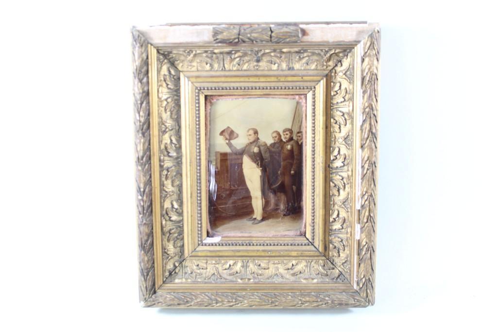 Framed Heliogravure of Napoleon Painting Brann Clement (1 of 7)