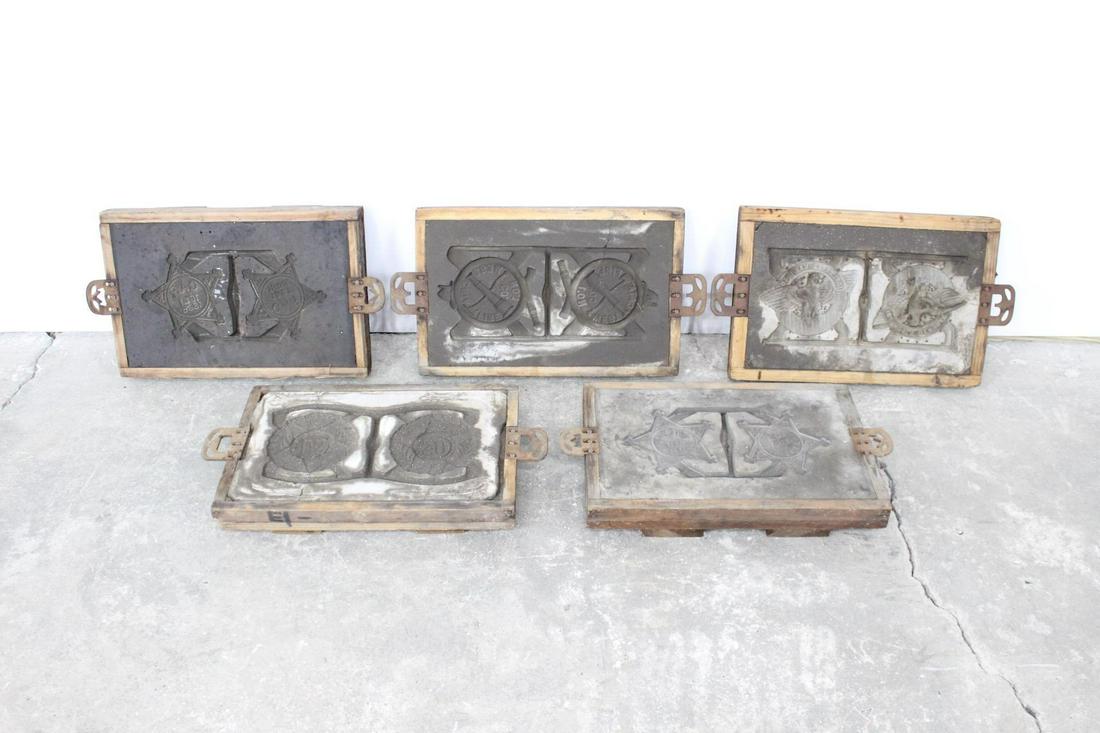 5 Industrial Foundry Molds Grave Markers,GAR,WWII,Vet (1 of 11)