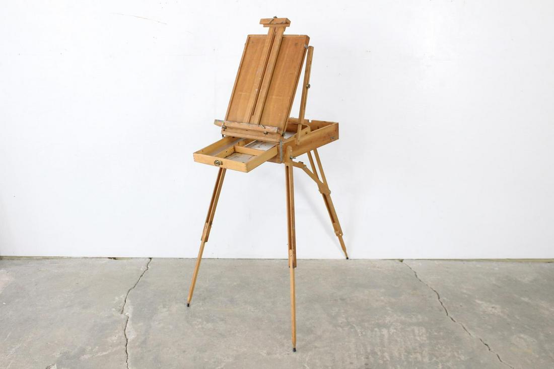 Vintage Folding Easel Artists Box, Plein Air Painting (1 of 8)