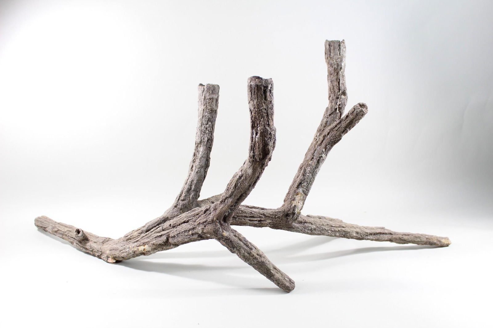 Faux Bois Tree Branch Candleholder,Modern Folk Art (1 of 8)