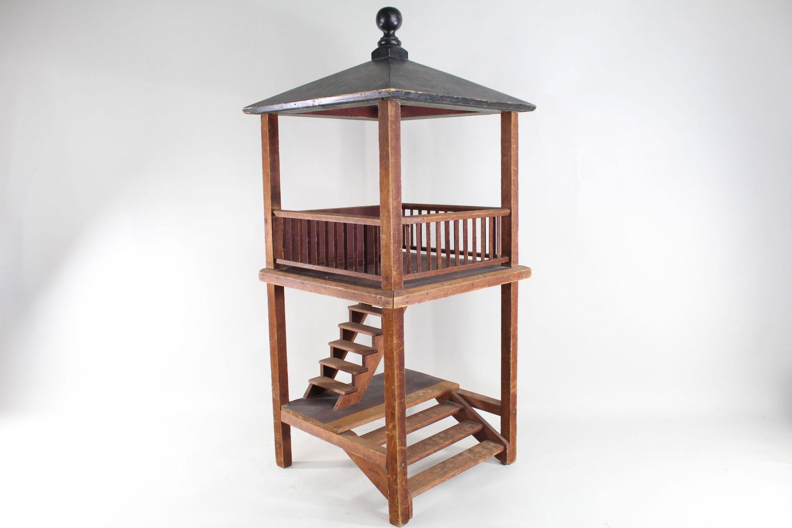 Handmade Miniature Sample Model Lookout Tower Folk Art (1 of 12)