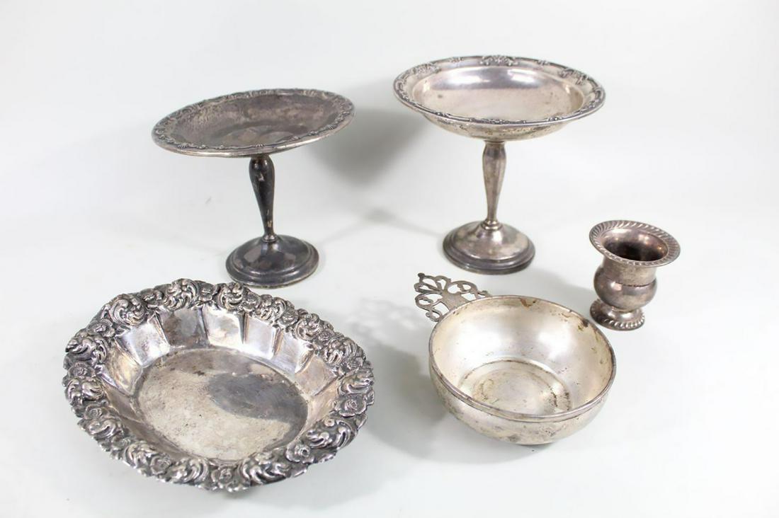 Lot 5 Antique Sterling Silver Dishes,Paul Revere Repro (1 of 20)