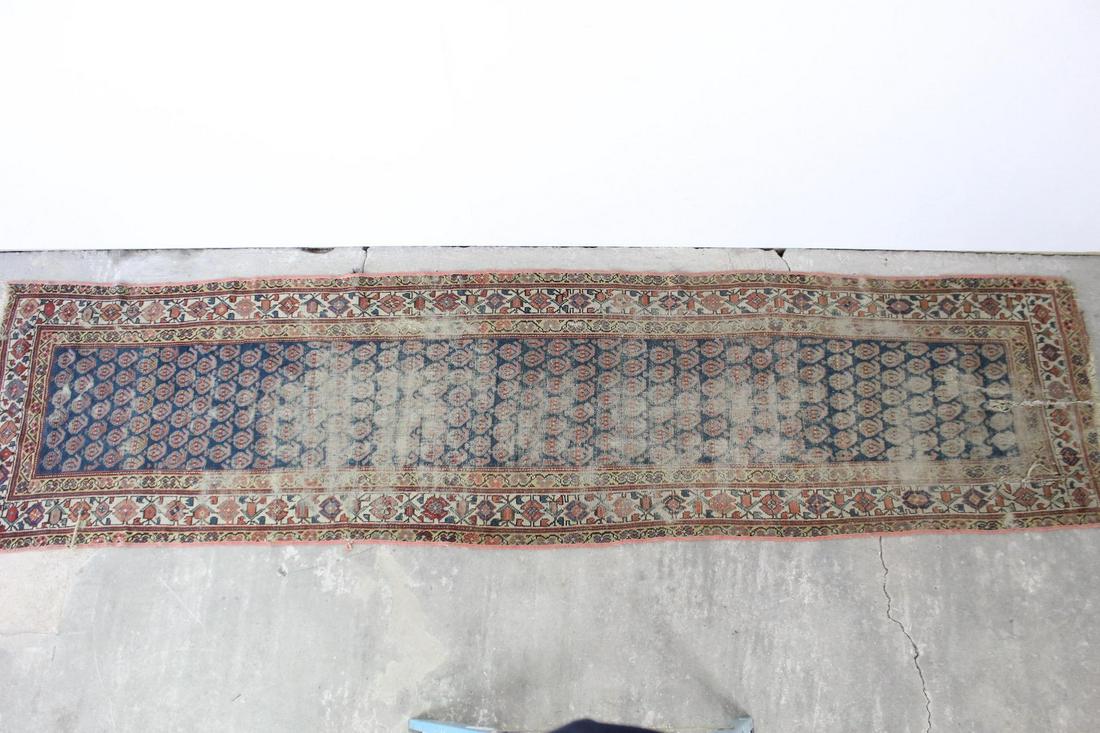 Long Woven Floral Geometric Entryway Runner Carpet Rug (1 of 12)