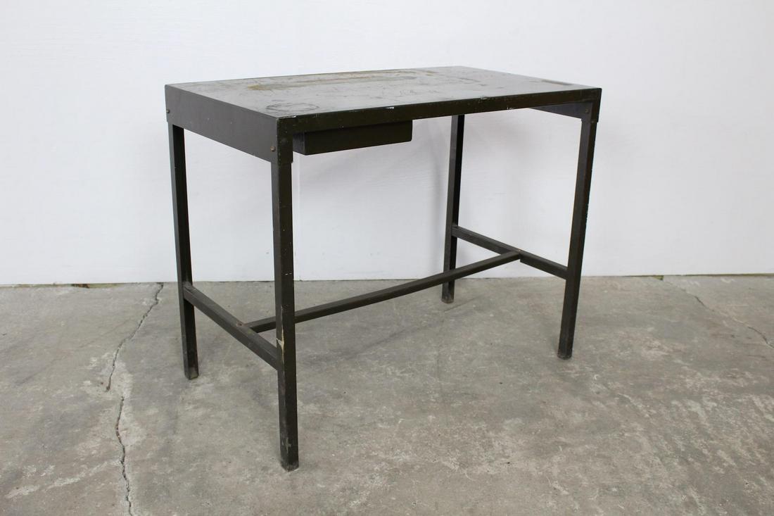 Industrial Vintage Metal Smith & Corona Typewriter Desk (1 of 6)
