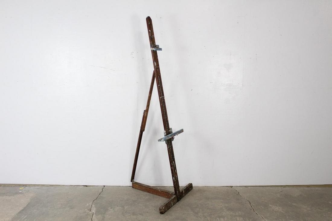 Paint Splattered Vintage Wood Anco Bilt Artist's Easel (1 of 6)