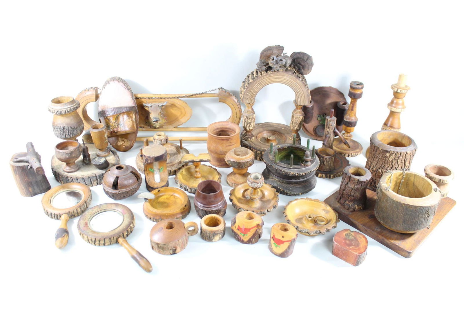 Huge 35+ Piece Lot Adirondack & Catskill Wood Souvenirs (1 of 19)