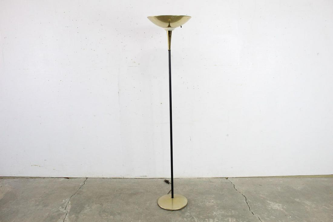 Mid-Century Modern Thurston Style Brass Floor Lamp (1 of 8)