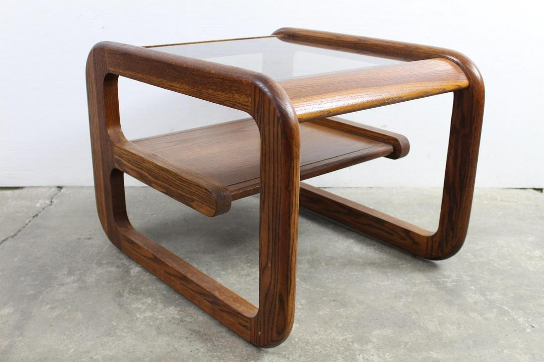 Lou Hodges California Mid-Century Modern Oak Side Table (1 of 10)