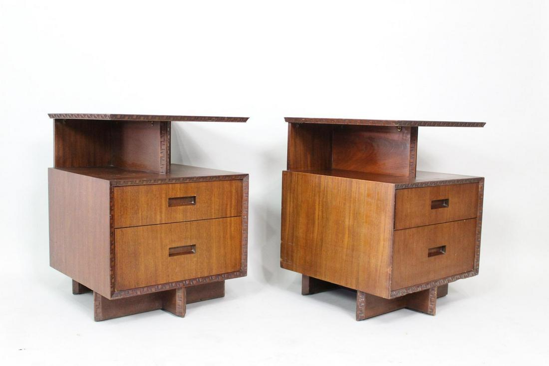 2 Frank Lloyd Wright Taliesin Henredon Mahogany Tables (1 of 11)