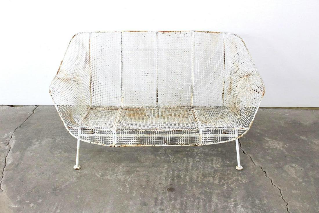 Modern Sculptura Patio Metal Loveseat Russell Woodard (1 of 10)