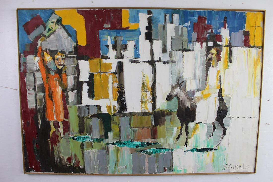 Abstract Palette Knife Biblical Easter Painting Feudale (1 of 15)