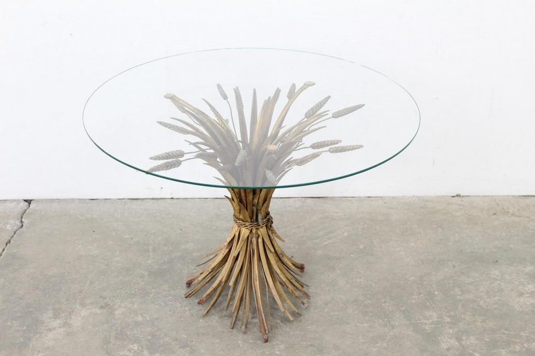 Italian Copper Wheat Table Salvadori Hollywood Regency (1 of 7)