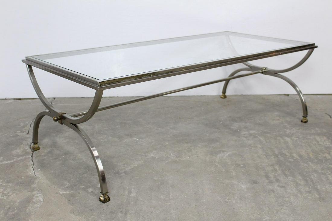 Mid-Century Modern Maison Jensen Coffee Table Glass Top (1 of 9)