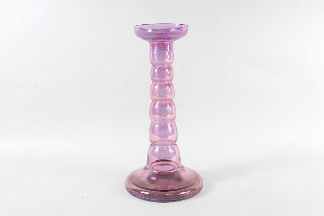 Mid-Century Modern Tall Amethyst Purple Glass Vase (1 of 8)