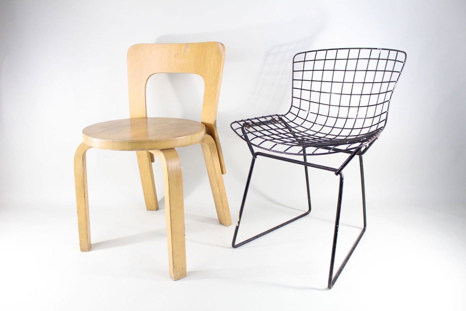 2 Mid-Century Modern Children Chairs,Bertoia,Aalto (1 of 16)