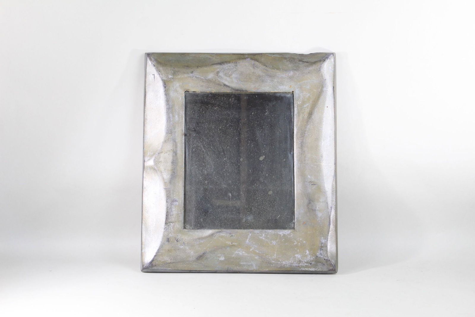 Large Wall Mirror w/ Wide Stone Chiseled Texture Frame (1 of 7)