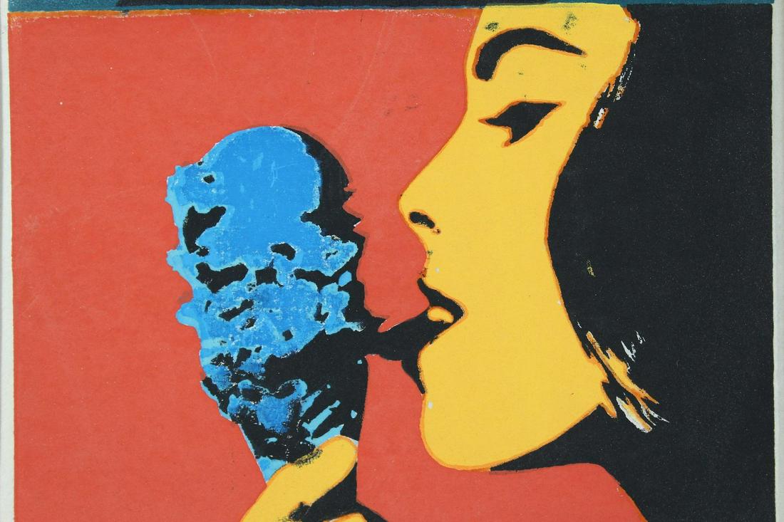 Pop Art Warhol Style Screenprint Ice Cream Cone 1968 (1 of 6)