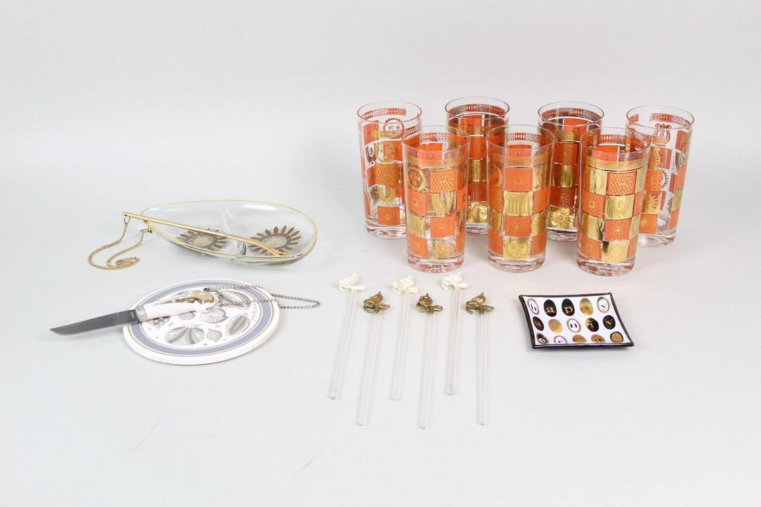 16 Piece Mid-Century Modern Georges Briard Barware Lot (1 of 7)