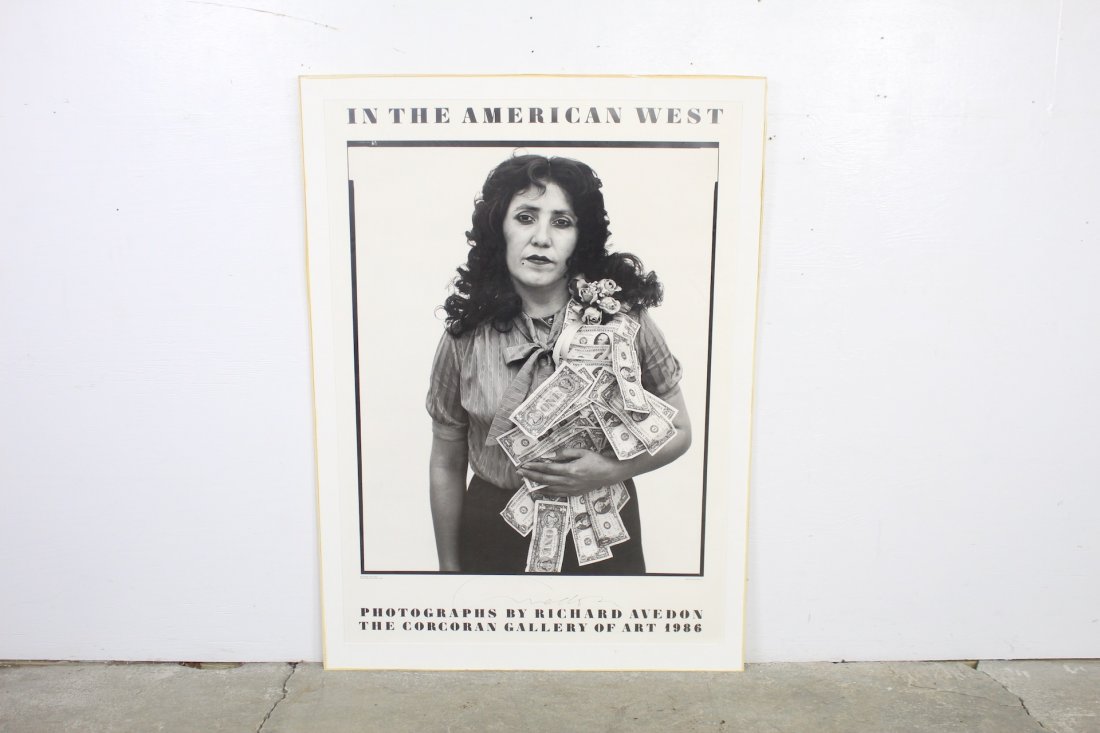 Large Signed Poster Richard Avedon,in The American West