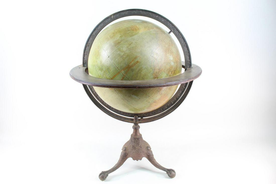 Rand McNally 18-in Terrestrial Globe w/ Cast Claw Feet (1 of 16)
