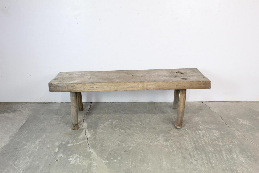 Primitive Farm House Solid Wood Bench or Side Table (1 of 11)