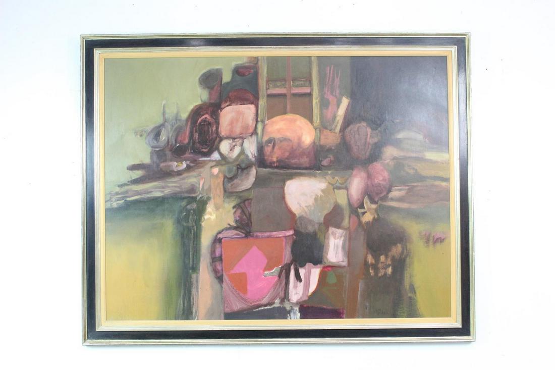 Julio Micheli Large Abstract Still Life Oil Painting (1 of 18)
