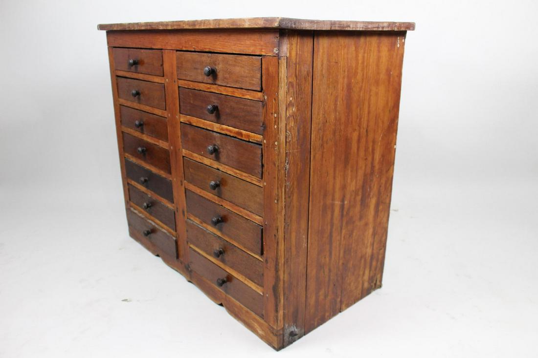 Industrial Wood14 Drawer Tool Chest/Apothecary Cabinet (1 of 10)