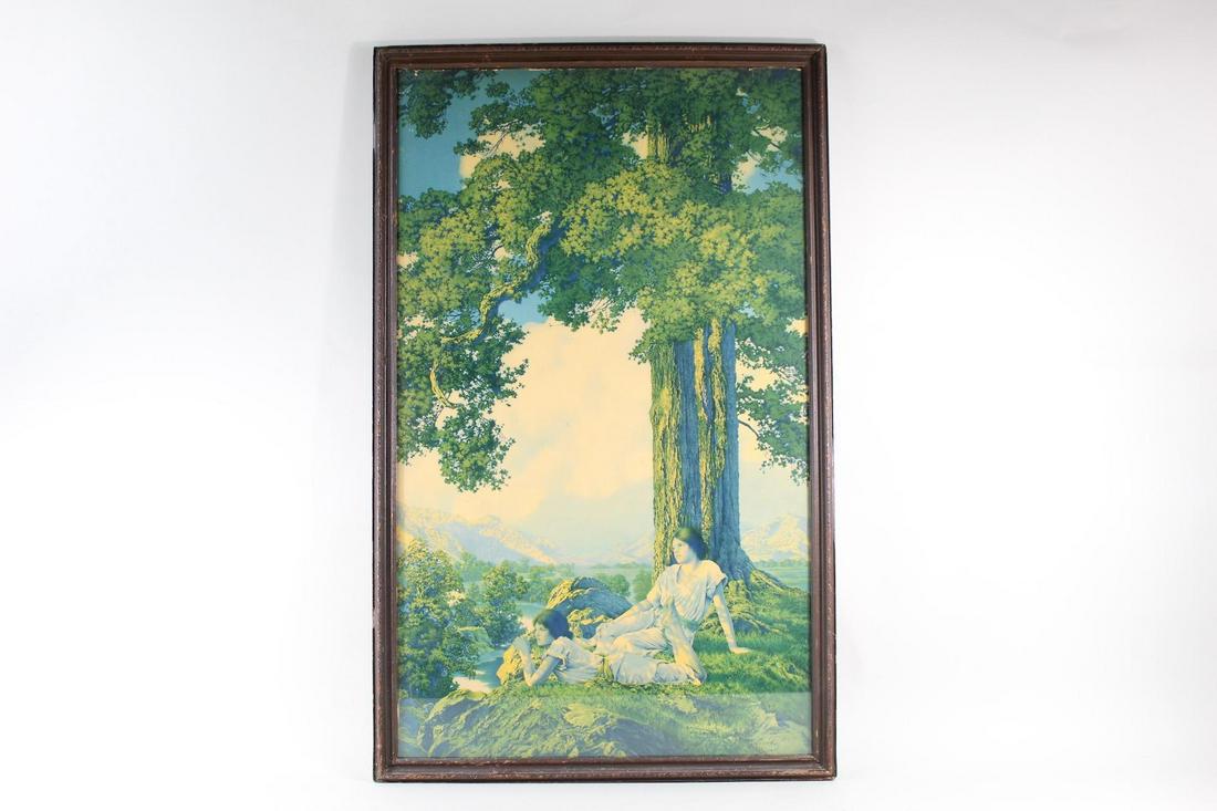 Framed Maxfield Parrish House of Art Women Tree Print (1 of 13)