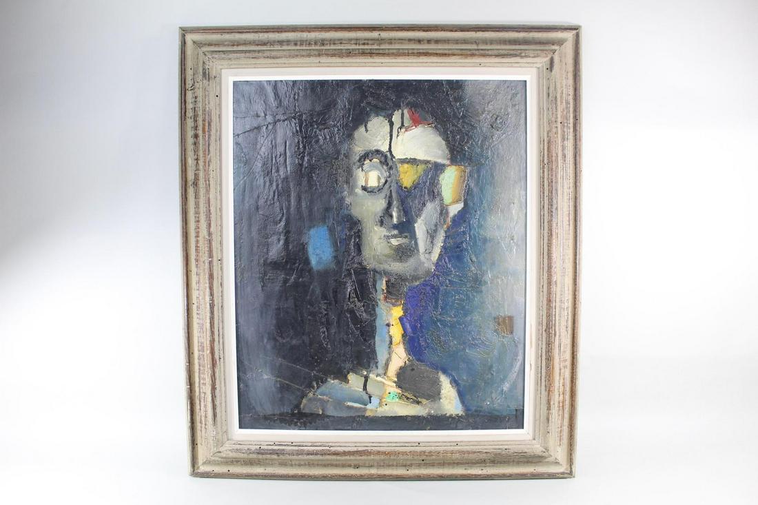 Framed Modern Painting, Giuseppe Napoli Ritratto 1957 (1 of 13)