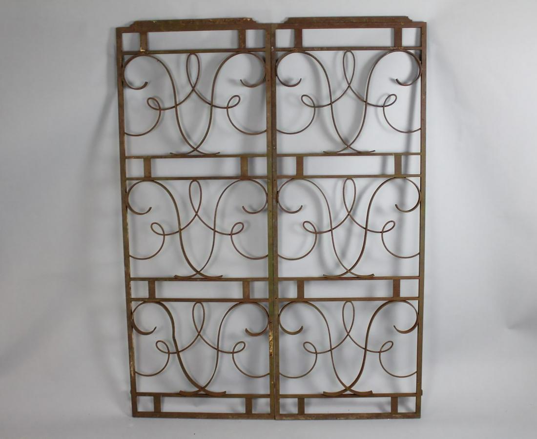 Pair Ornate Wrought Iron Gates, Architectural, Garden (1 of 8)